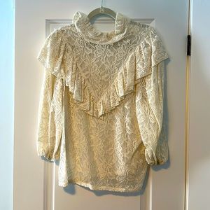 Horses Atelier Lace Blouse NWOT Size 2